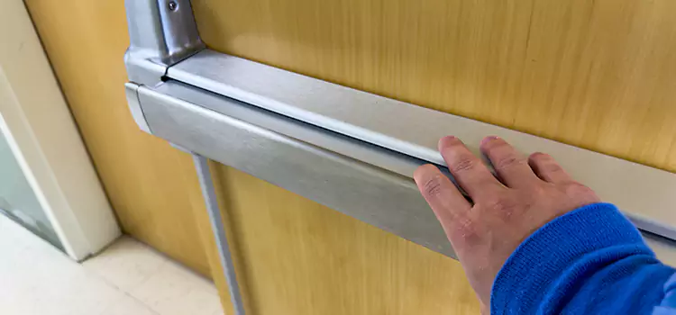 Installing a Push Bar on a Door Bartlett